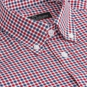 NEW Combatant Gentlemen Blue Red Gingham Shirt